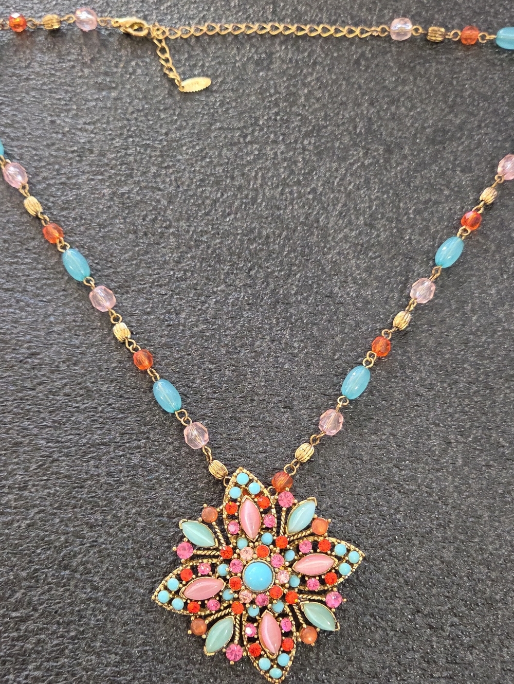 Vintage 90s VCLM Beaded Necklace